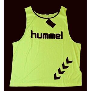 Mens XL Hummel Tank Top Adult Training Practice Bib Gym Workout Bright Bike Vest